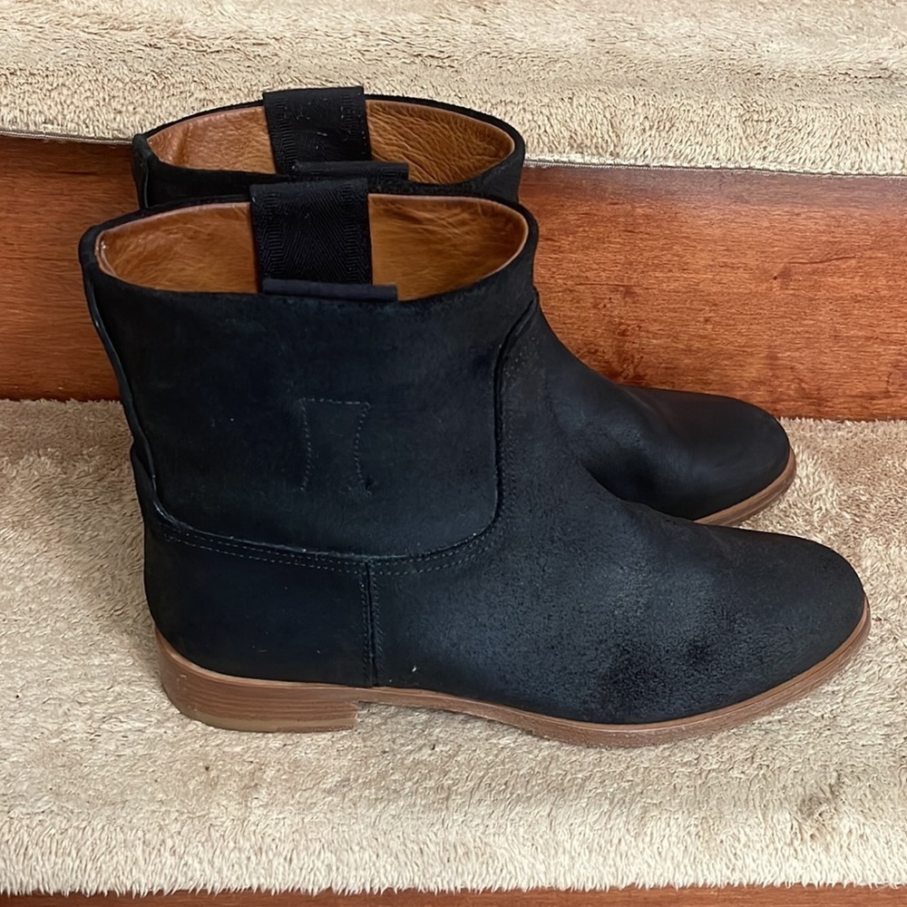 rag & bone Black Suede Ankle Boots